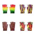 Перчатки без пальцев мужскиеженские, с разноцветным узором, весна-лето, 1 пара