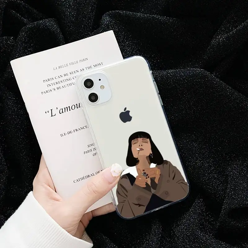 

Greatest movie ever made Pulp Phone Case Transparent for iPhone 6 7 8 11 12 s mini pro X XS XR MAX Plus cover funda shell