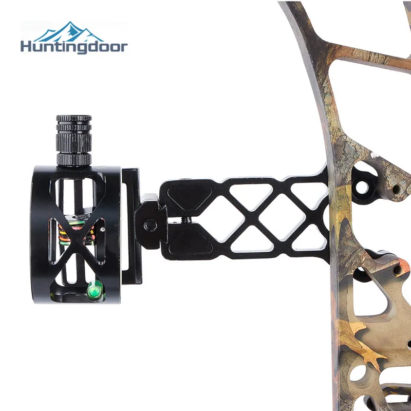 

Recurve Bow Sight Metal Material Black 5-pin Sight Luminous Circle Universal Multi-bow Standpipe for Hunting Shooting Sports