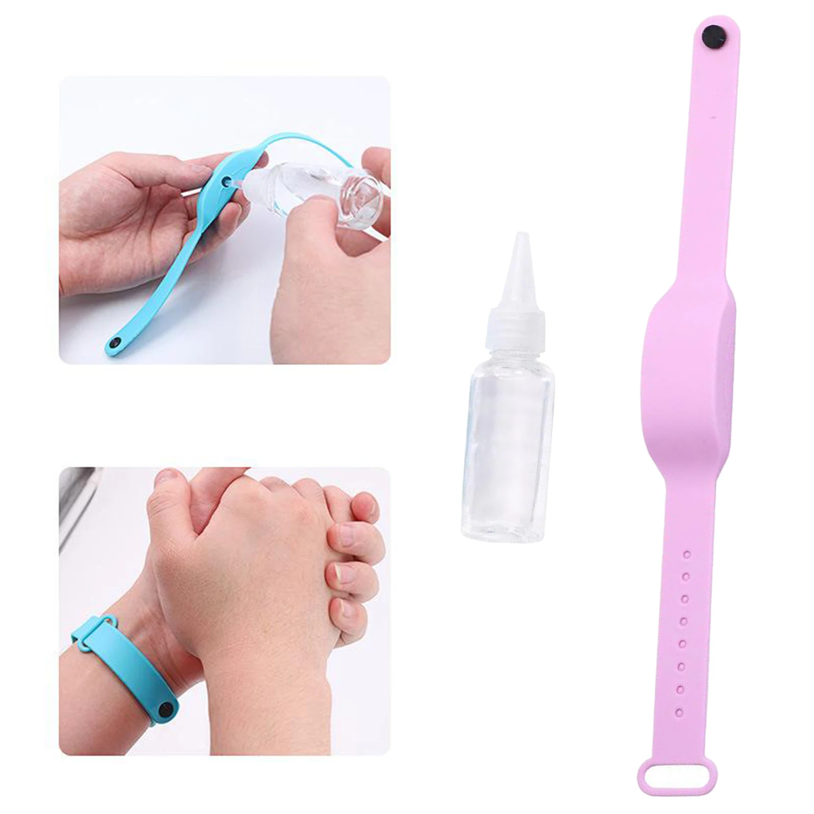 Портативный Силиконовый браслет для мыла на запястье дезинфицирующее средство