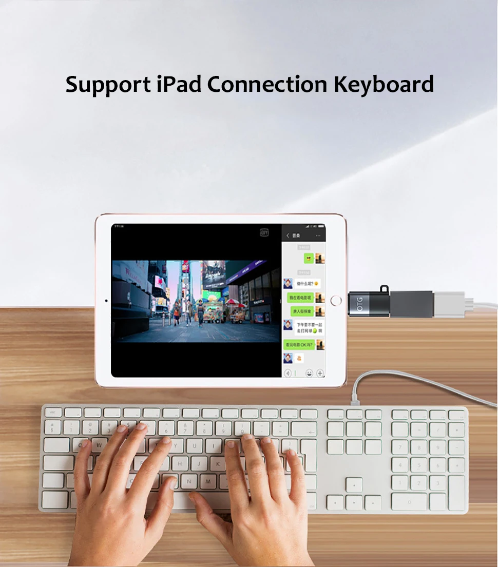 OTG Adapter USB-C Female to Lightning Male,Type-C Digital Headphone DAC Converter for iPhone 13 12 11 Pro Max iPad USB Drive