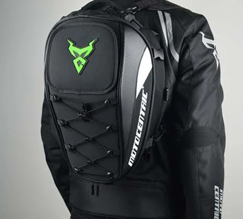 Black green A Moto rcycle водонепроницаемый гоночный Мото шлем Дорожные сумки чемодан сумки с рюкзак велосипедиста Хвост сумка мужские мото rbike сумки - Название цвета: Black green A