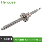 Бесплатная доставка SFU2010 концевой обработанный 20 мм шариковый винт для BKBF 150 мм 200 мм 300 мм + шариковая гайка