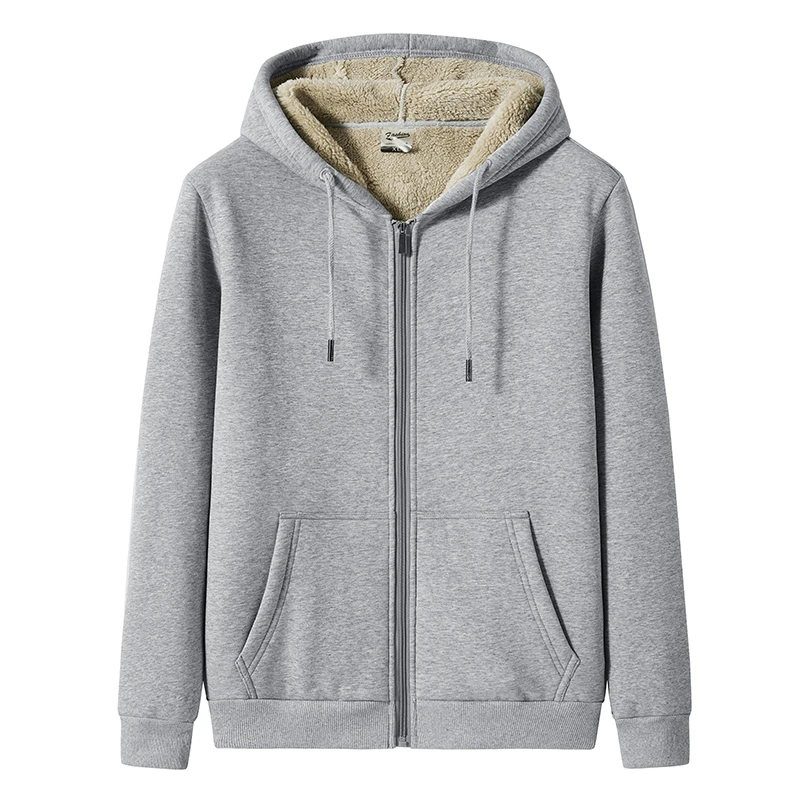 Корейский зимний утепленный тренд толстовка из овечьей шерсти для мужчин и