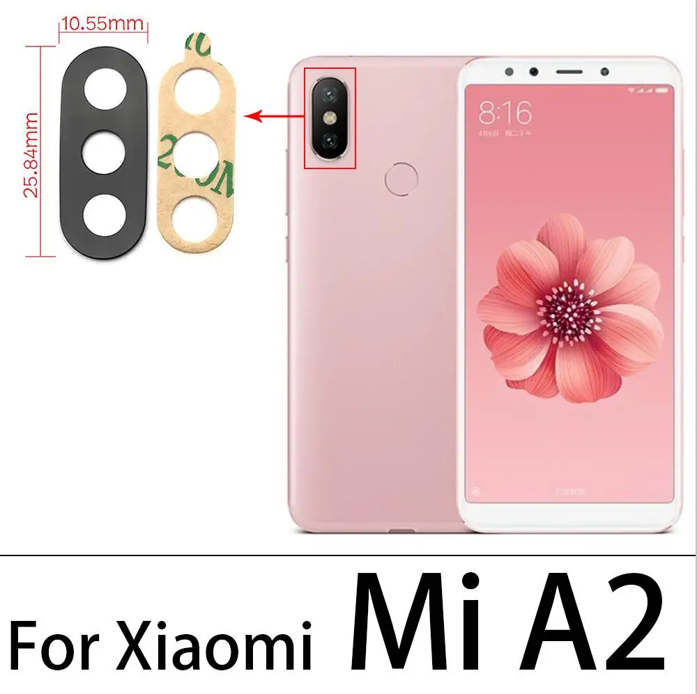 5 шт. стеклянные объективы для задней камеры Xiaomi Mi 11 Mix 2S 3 Max2 A1 A3 A2 Lite 8SE 9SE 9T 8Lite