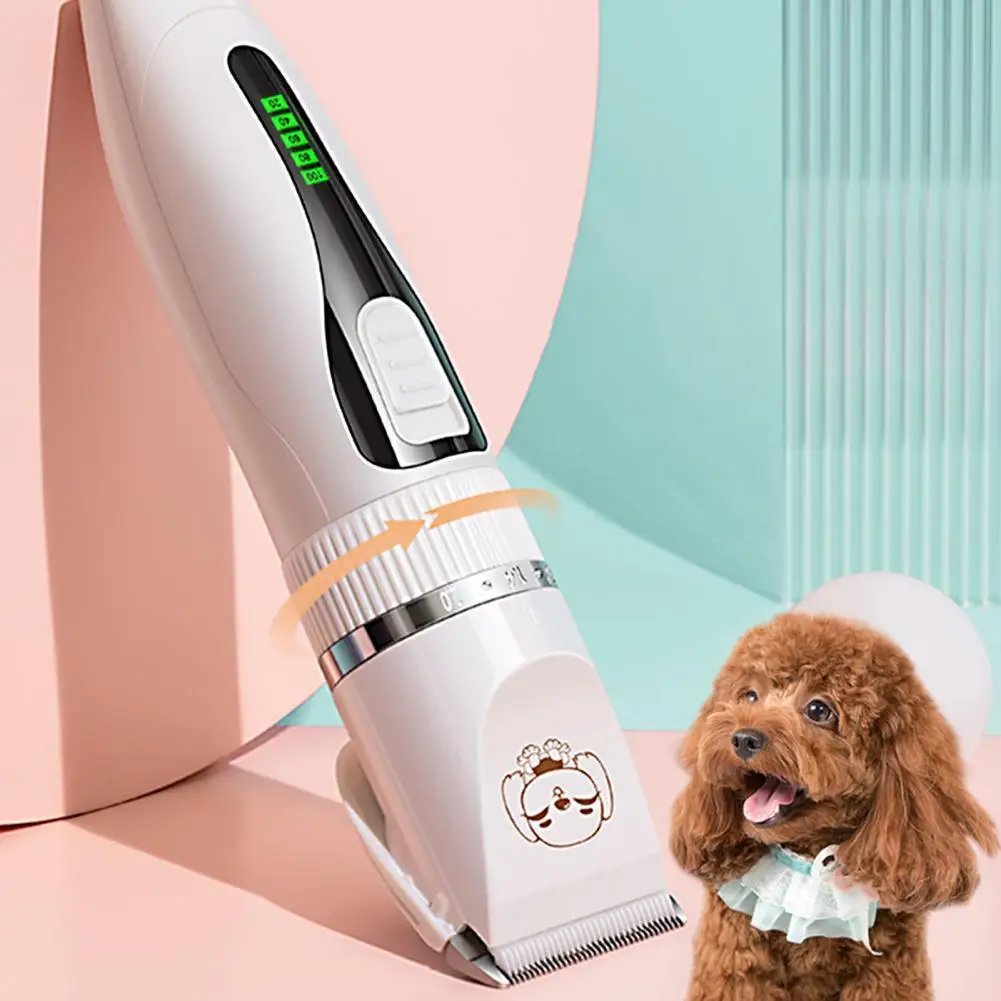

1 Set Pet Hair Shaver Low-noise Hair Grooming 33 Teeth Electric Pet Hair Razor Pet Accessories