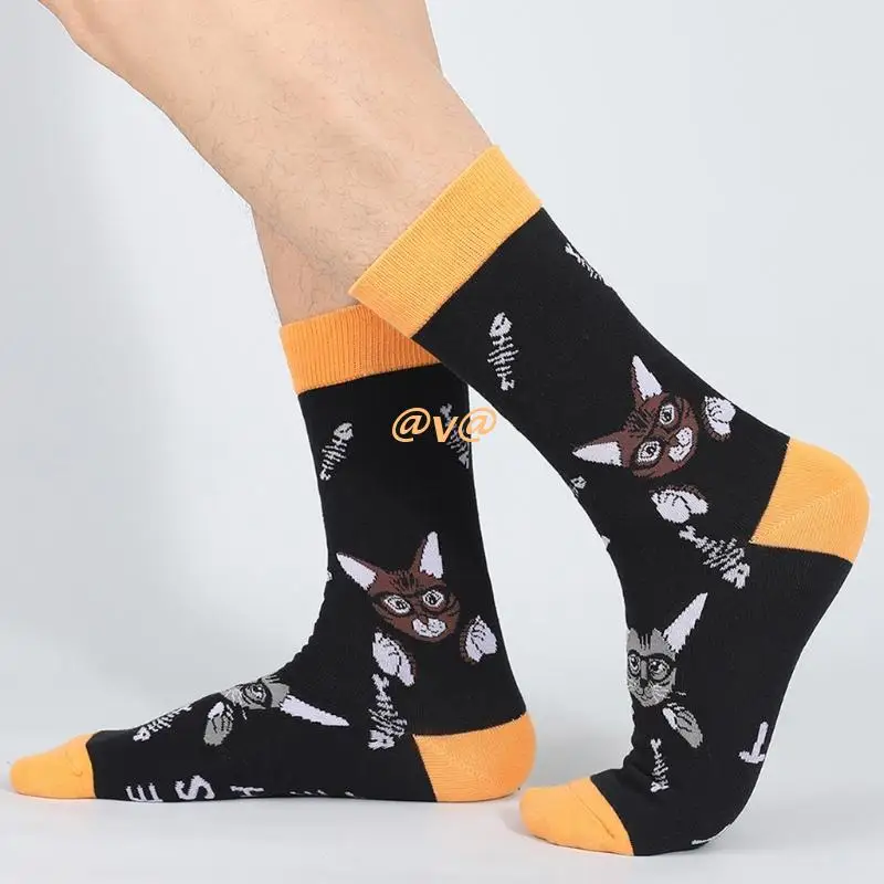 

Women Girls Novelty Funny Sayings Long Crew Socks Cartoon Dog Themed Casual Cute Anklet Hosiery for Animal Lovers