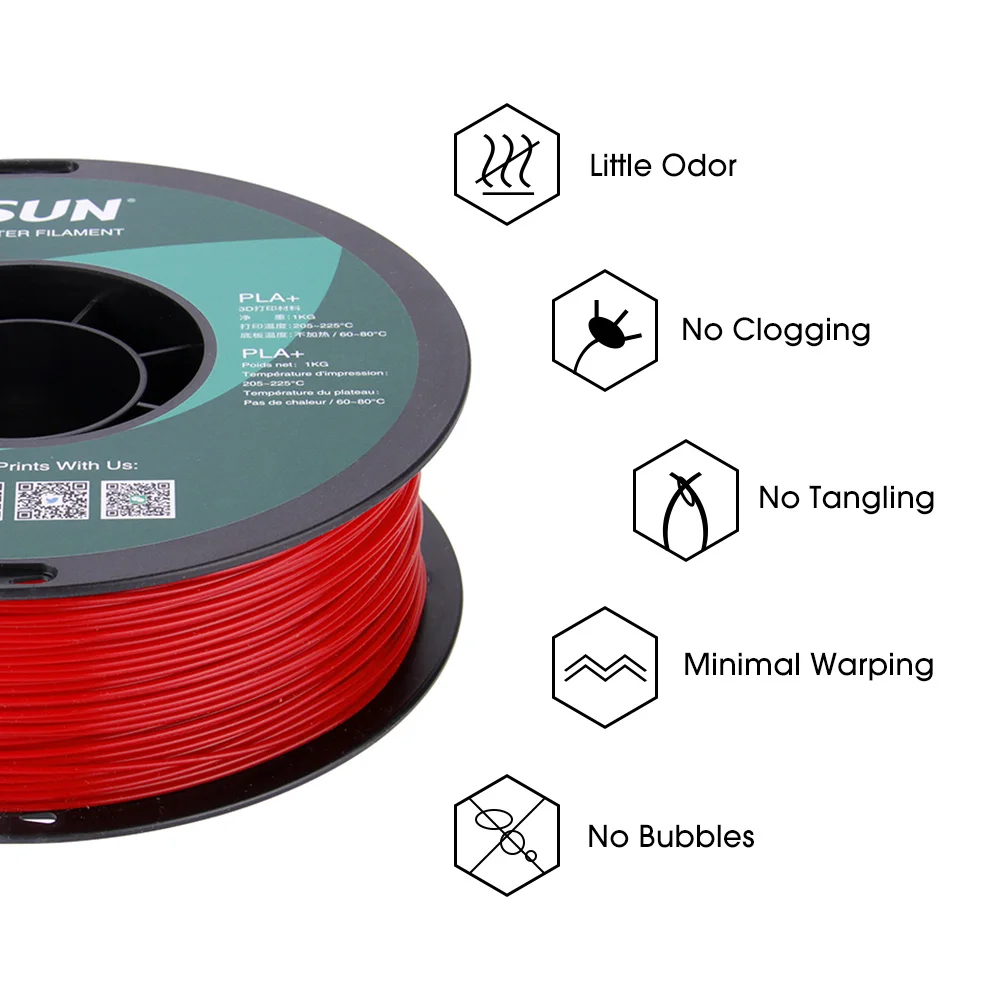 Детали для 3D-принтера eSUN нить пла 1 кг 75 мм высокая прочность Prusa I3 Mega S Ender3 FDM