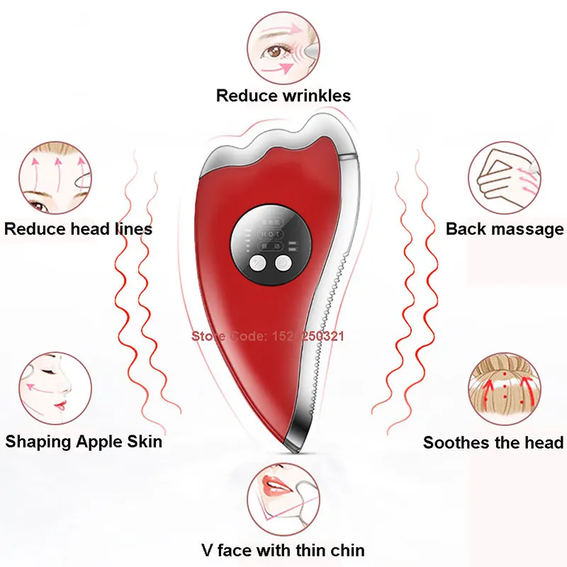 Бытовой термостатический микротоковый тонкий инструмент для лица вибромассажер
