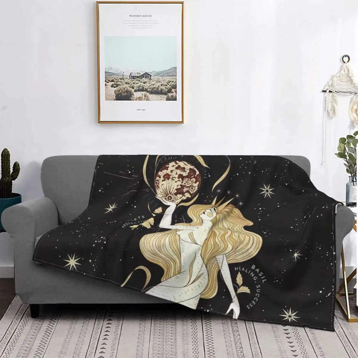 

Одеяло Фланелевое в стиле «Мандала»