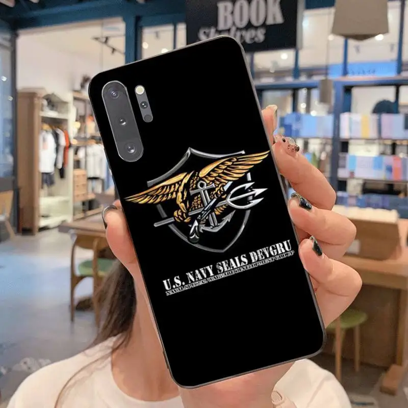 

HUAGETOP Navy Seals Shell Phone Case For Samsung Note 7 8 9 10 Lite Plus Galaxy J7 J8 J6 Plus 2018 Prime
