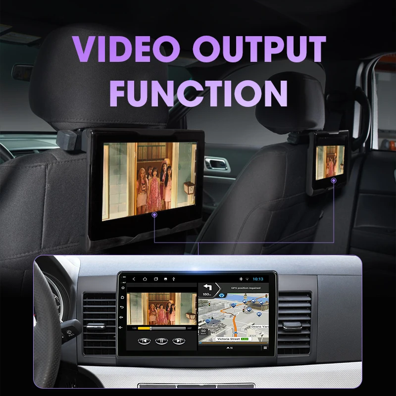 Автомагнитола Vtopek для Mitsubishi lancer 2007-2017 мультимедийный плеер на Android с GPS 2 Гб ОЗУ 32