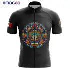 HIRBGOD 2021 Мужчины Велоспорт Джерси с коротким рукавом для флага Канады серии шаблон велосипед одежда летние быстросохнущие одежда для велоспорта, TYZ797-01