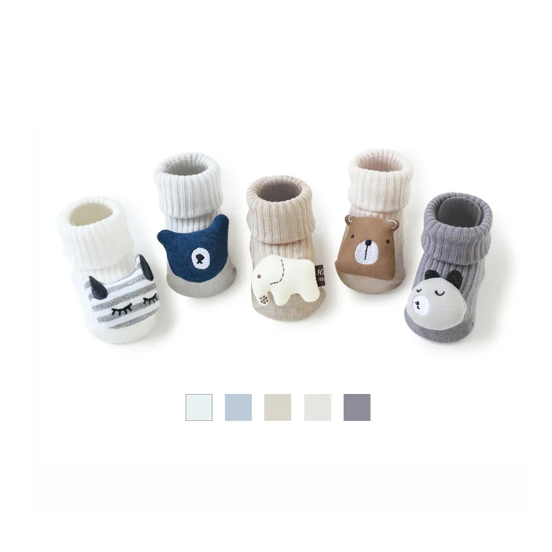

Spring and Autumn New Children Socks Embroidery Doll Baby Socks Anti-slip Dispensing Floor Socks Baby Toddler Socks Baby Girls