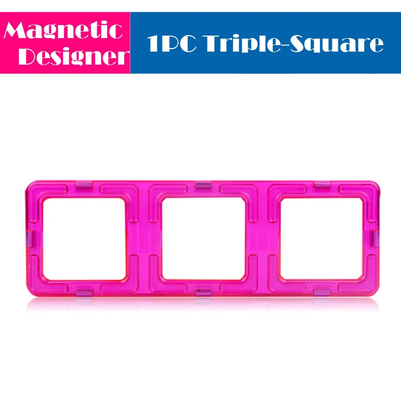 1pc rectangle 1 шт. Большие размеры магнитные блоки строительные игрушки дизайнерские магнитные кирпичи аксессуары модель и строительные игрушки для детей Подарки - Цвет: 1pc rectangle