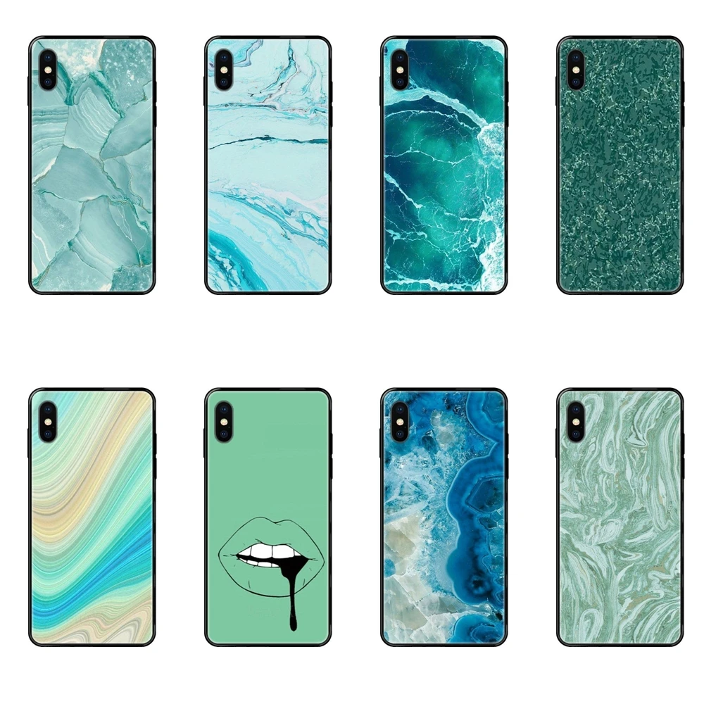 Для Huawei P40 P30 P20 P10 P9 P8 Lite Plus Pro P Smart 2017 2019 красивый синий зеленый мрамор трещины
