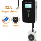 Зарядная станция для электромобиля, 32 А, однофазный стенд с разъемом типа 2 IEC 62196-2 для Mercedes-Benz MINI