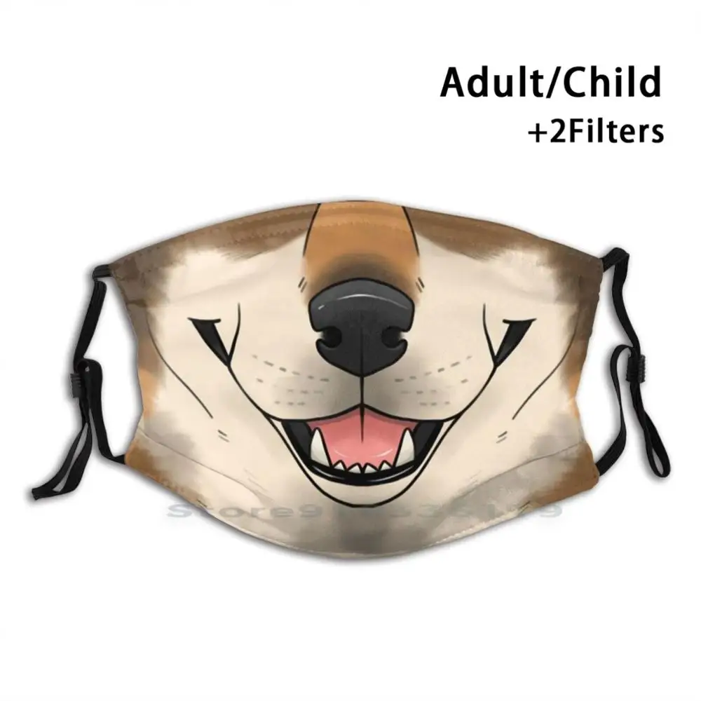

Wolf Mouth Reusable Mouth Face Mask With Filters Kids Katara Critter Droppings Creature Wolf Timberwolf Gray Wolf Canis Lupus