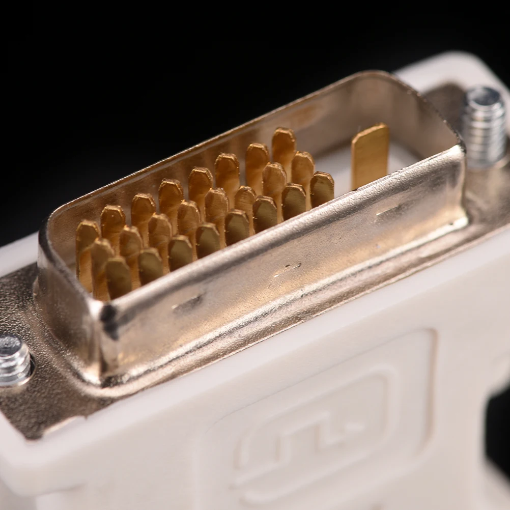 Новый DVI 24 + 1 Pin DVI-D-D-M для VGA-F адаптер видео монитор компьютера Адаптер-25 (Dual Link) DVI-D