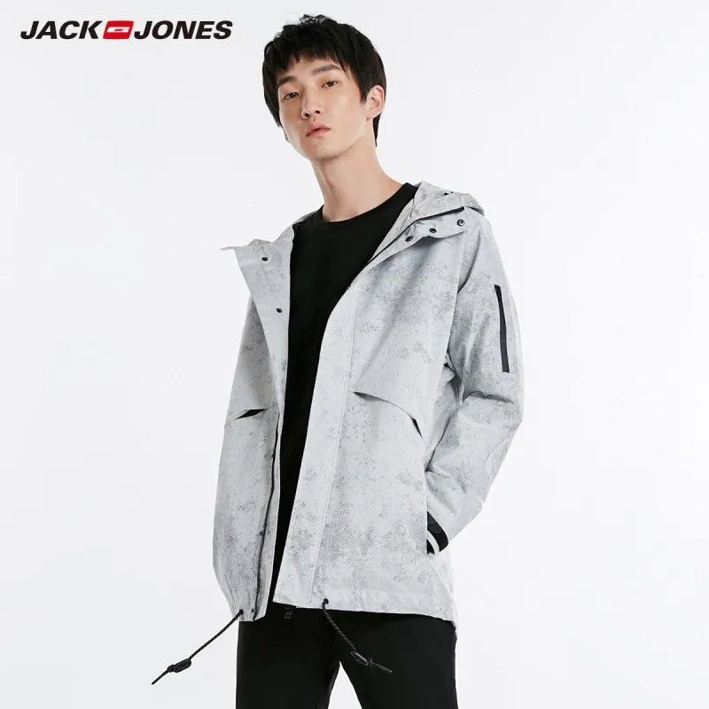 JackJones мужская куртка с капюшоном принтом Мужская одежда 218321562 |