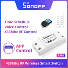 Itead Sonoff RF 433 МГц умный Wifi Пульт дистанционного управления с помощью приложения eWeLink работать с Алиса Alexa Google Home IFTTT