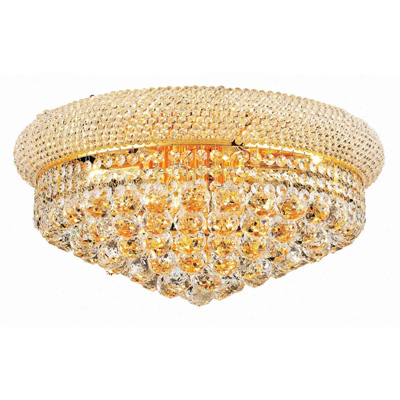 

Phube Lighting Empire Gold Crystal Ceiling Light Luxury K9 Crystal Ceiling Lamp Lighting Lustre Free Shipping