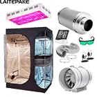 Набор для выращивания растений из 3-х предметов, коробка для выращивания 2-в-1, 4 дюйма, фитофильтр 1000-2000 Вт, светодиодсветодиодный лампа для выращивания растений в гидропонике и садоводстве, комнатный фитоцветок