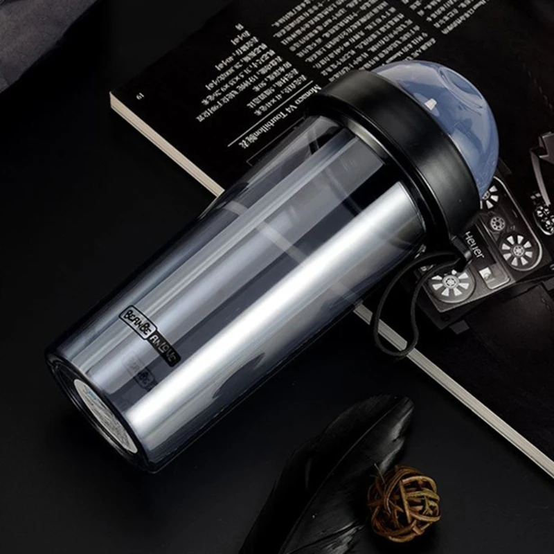 

420/600 мл двойные соломинки, бутылка для воды, портативная отдельная чашка для напитков, Спортивная посуда для фитнеса, бутылка для напитков, п...