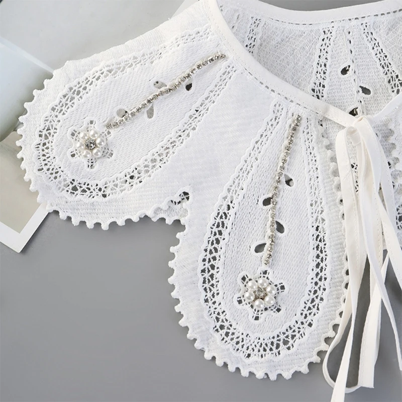 896E Женская шаль в Корейском стиле с вырезами и лепестками искусственный воротник