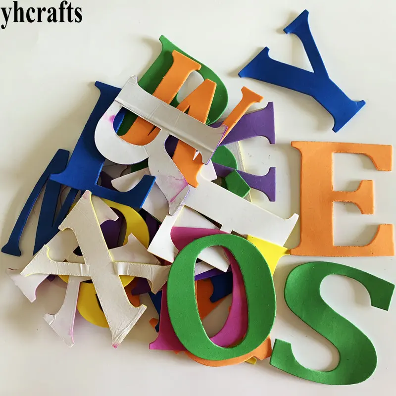 

26PCS(1bag)/LOT.9x10cm Alphabet letters foam stickers Early educational toys Teach your own Self A-Z learning Kindergarten Work