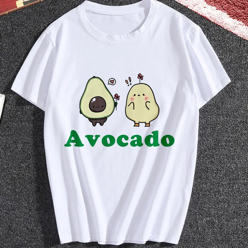 Женская милая одежда с принтом в виде мультяшных фруктов стиле 90-х коротким