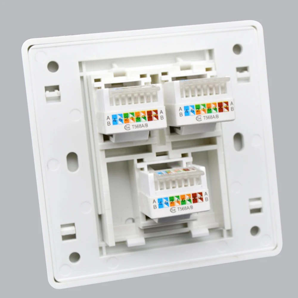Компьютерная сетевая модульная розетка 86x8 6 типов RJ45 CAT5E панельная интерфейсная
