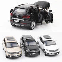 132 volkswagen tiguan car model alloy car die cast toy car model pull back childrens toy collectibles free shipping