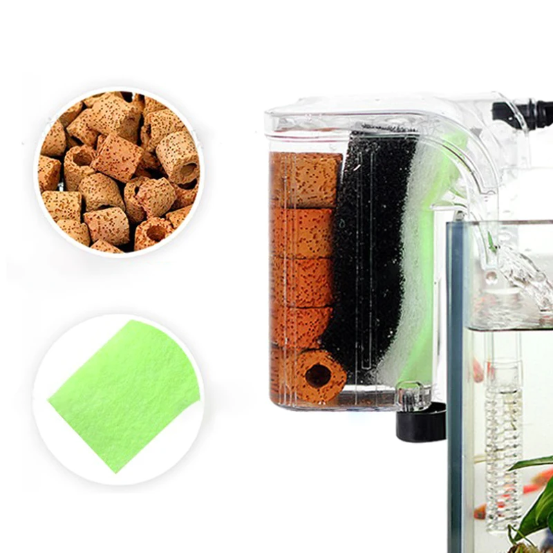 Насос для фильтра водопада аквариума подвесной фильтр насос циркуляции