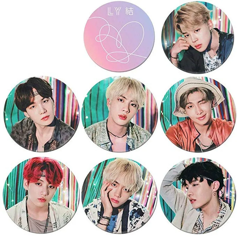KPOP Bangtan мальчики любят себя ее слеза] Ответ значок на булавке Броши JIMIN JUNGKOOK SUGA J HOPE