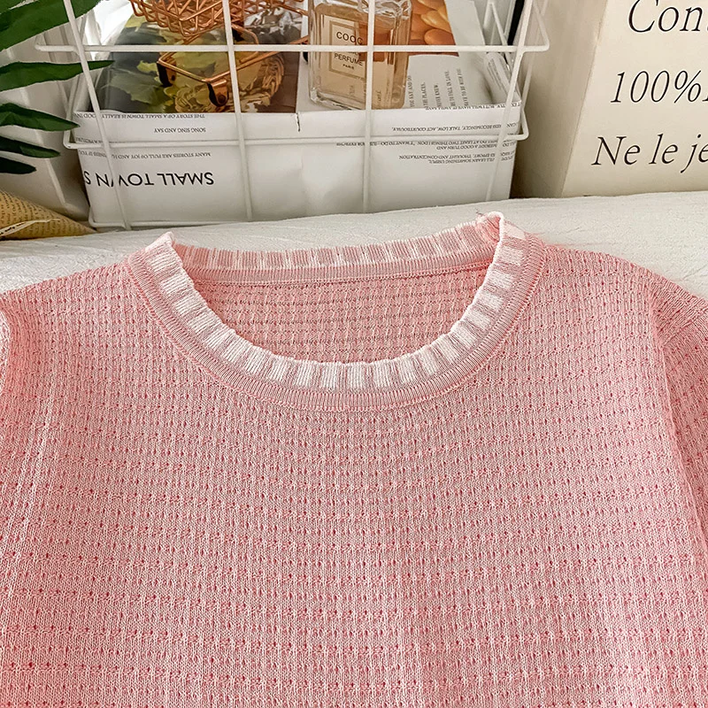 Женская футболка с длинным рукавом и круглым вырезом | одежда