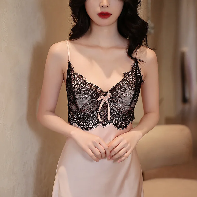 

2021 New Female Sexy Wedding Robe SET Lace Bride Bridesmaid Kimono Bath Gown Suspender Nightgown&Bathrobe Suit Intimate Lingerie
