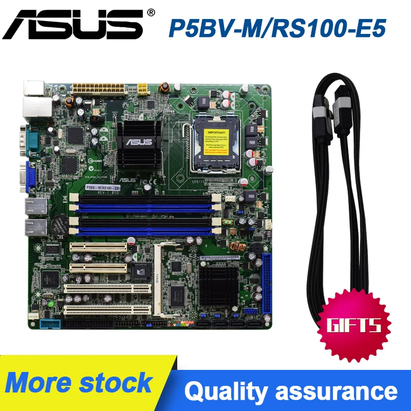 Для ASUS P5BV M/RS100 E5 775 Серверная система двойной гигабитный LAN DDR2 море паук Мягкая