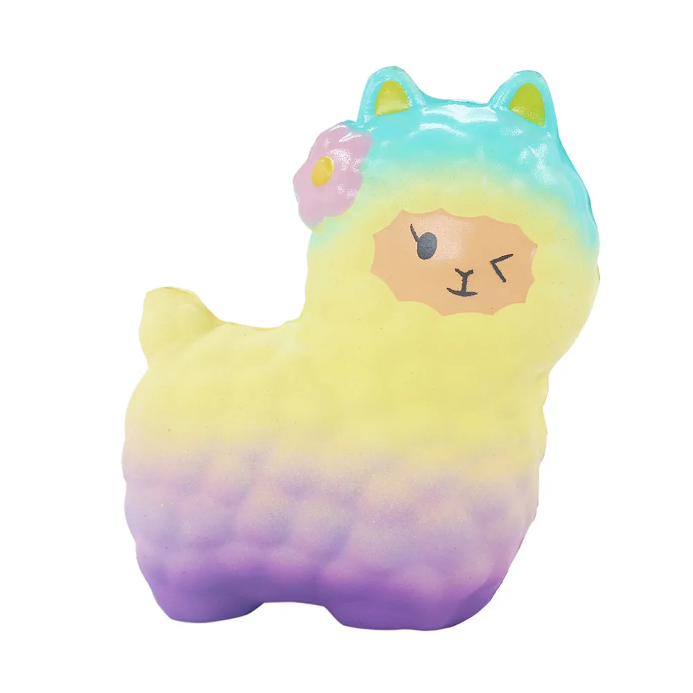 2019 Kawayi мягкие сжимаемые милые овцы Альпака супер медленно поднимающиеся