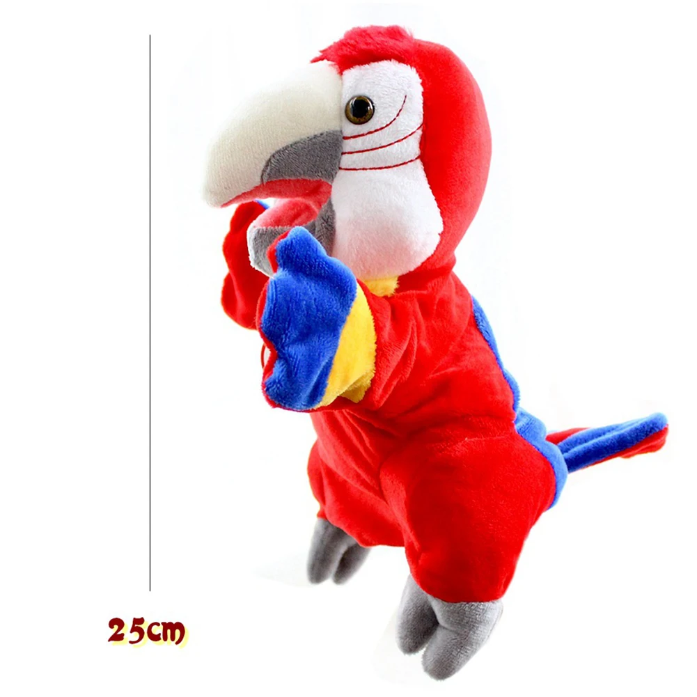 

Simulation Soft Bird Parrot Plush Sleeve Hand Puppet Stuffed Doll Toy Kids Gift Mother Baby Interactive Play Toys