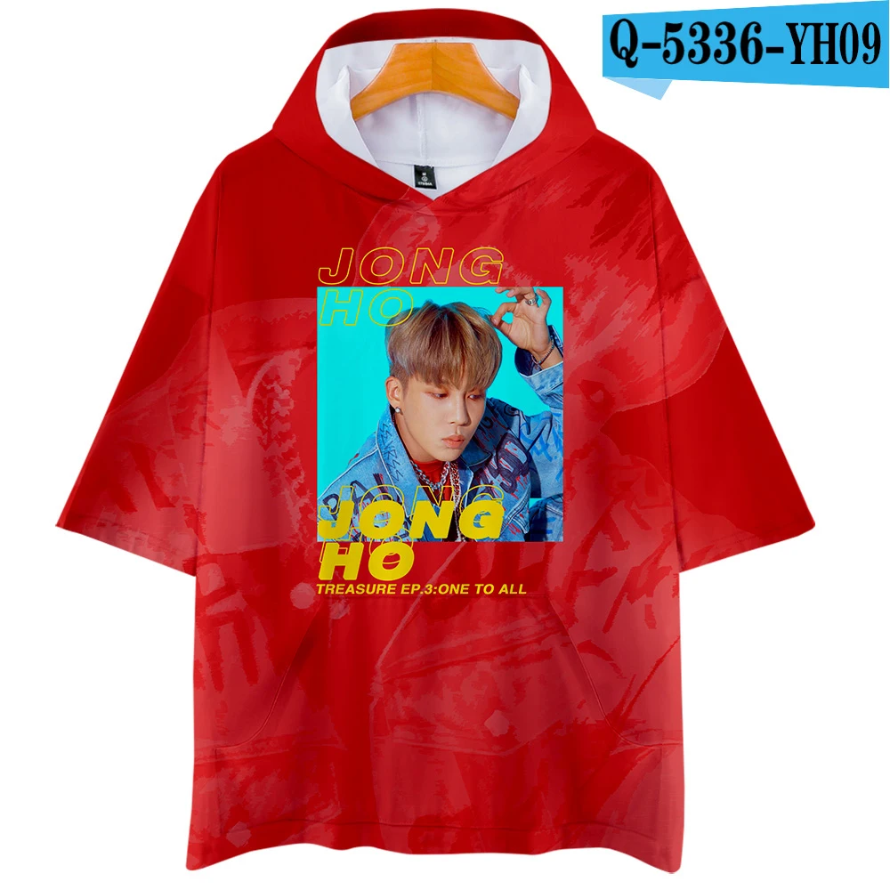 ATEEZ 3D Футболка с принтом женская мода Harajuku Повседневная Хип Хоп короткий рукав Kawaii Популярная 3D футболка с капюшоном XXS-4XL - Цвет: 12