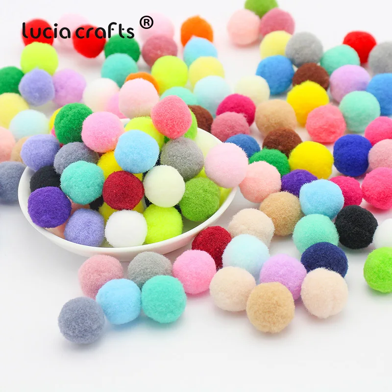 Mixed colors 8 мм/10 мм/15 мм/20 мм/25 мм/30 мм пушистый мягкий помпон плюшевый помпон помпоны шар DIY ручной работы шитье ремесло Детские игрушки Свадебные украшения K0402 - Цвет: Mixed colors