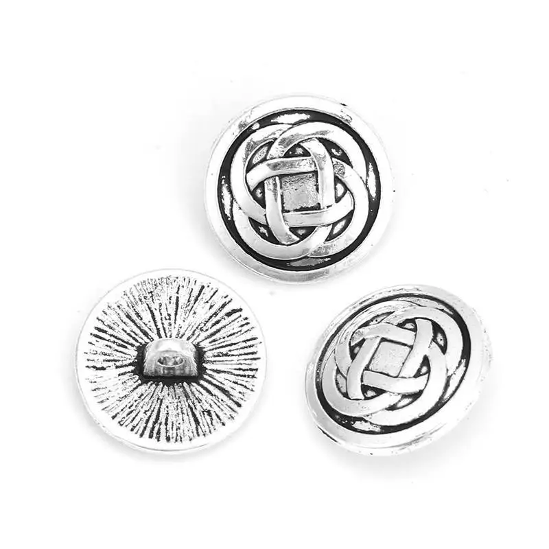 DoreenBeads металлические пуговицы из цинкового сплава для одежды джинсы Круглые