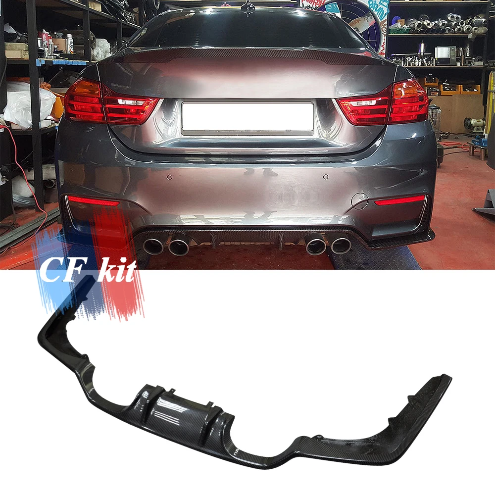 Комплект CF из углеродного волокна наборы кузовов задний бампер спойлер диффузор