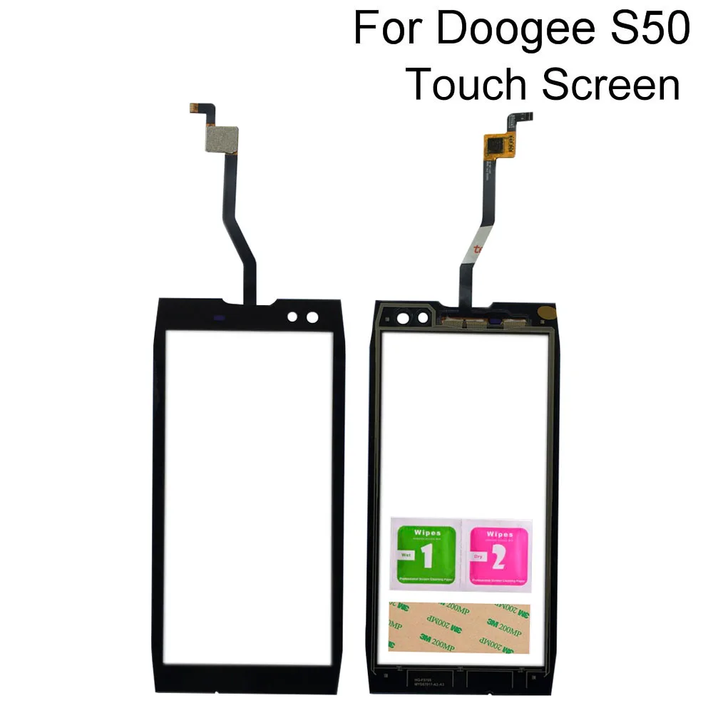 

Для Doogee S50 S 50 сенсорный экран Сенсорная панель дигитайзер стеклянная панель сенсорные детали сенсорный экран мобильные инструменты 3 м клей