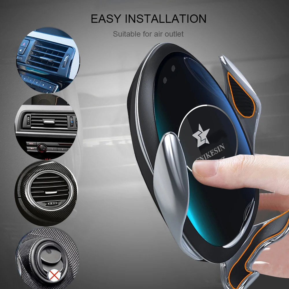 M1 10W интеллигентая (ый) Инфракрасный автомобильное беспроводное зарядное