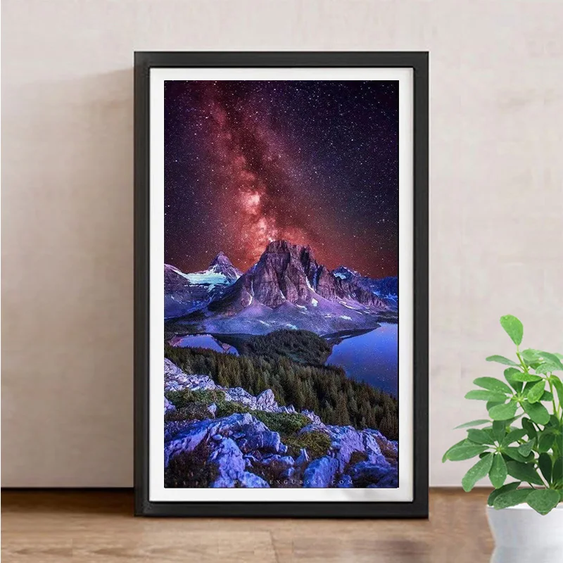 

Алмазная живопись «сделай сам» с изображением горного неба