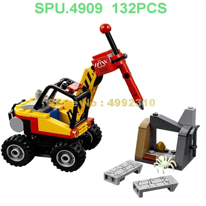 132 шт. городской Шахта камень камнекольные машины Строительные блоки 1 куклы