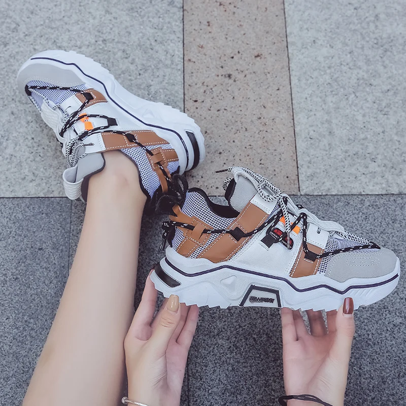 Женская обувь модные повседневные кроссовки для прогулок сетчатые дышащие туфли