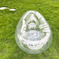 pvc transparent inflatable sofa lazy bean bag air outdoor camping beach bed recliner chair stool couch puff inflatable chair